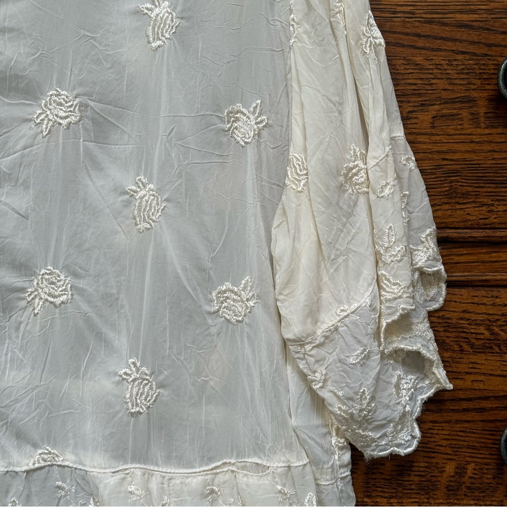 Johnny Was Embroidered Blouse size XL - Picture 5 of 14